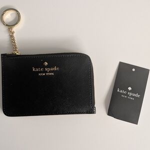 Kate Spade Black Key Holder with Gold Accents
